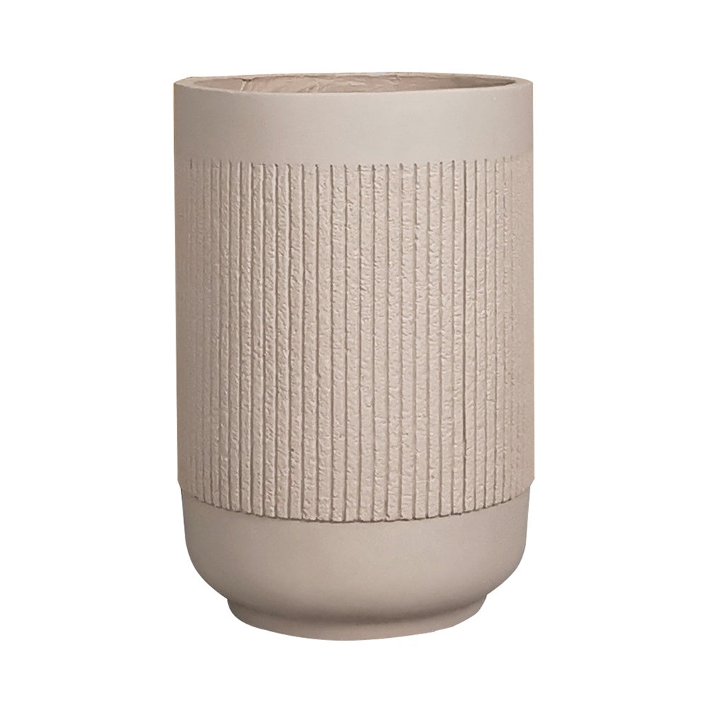 Deep Beige Fiber Clay Planter - Medium JY2020-34L-DB - On Sale