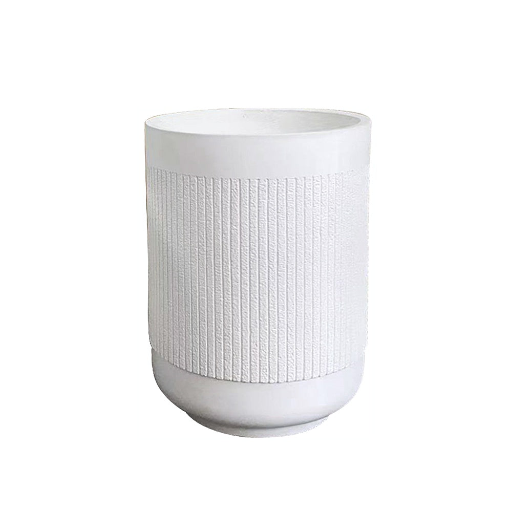 White Fiber Clay Planter - Small JY2020-34M-W - On Sale