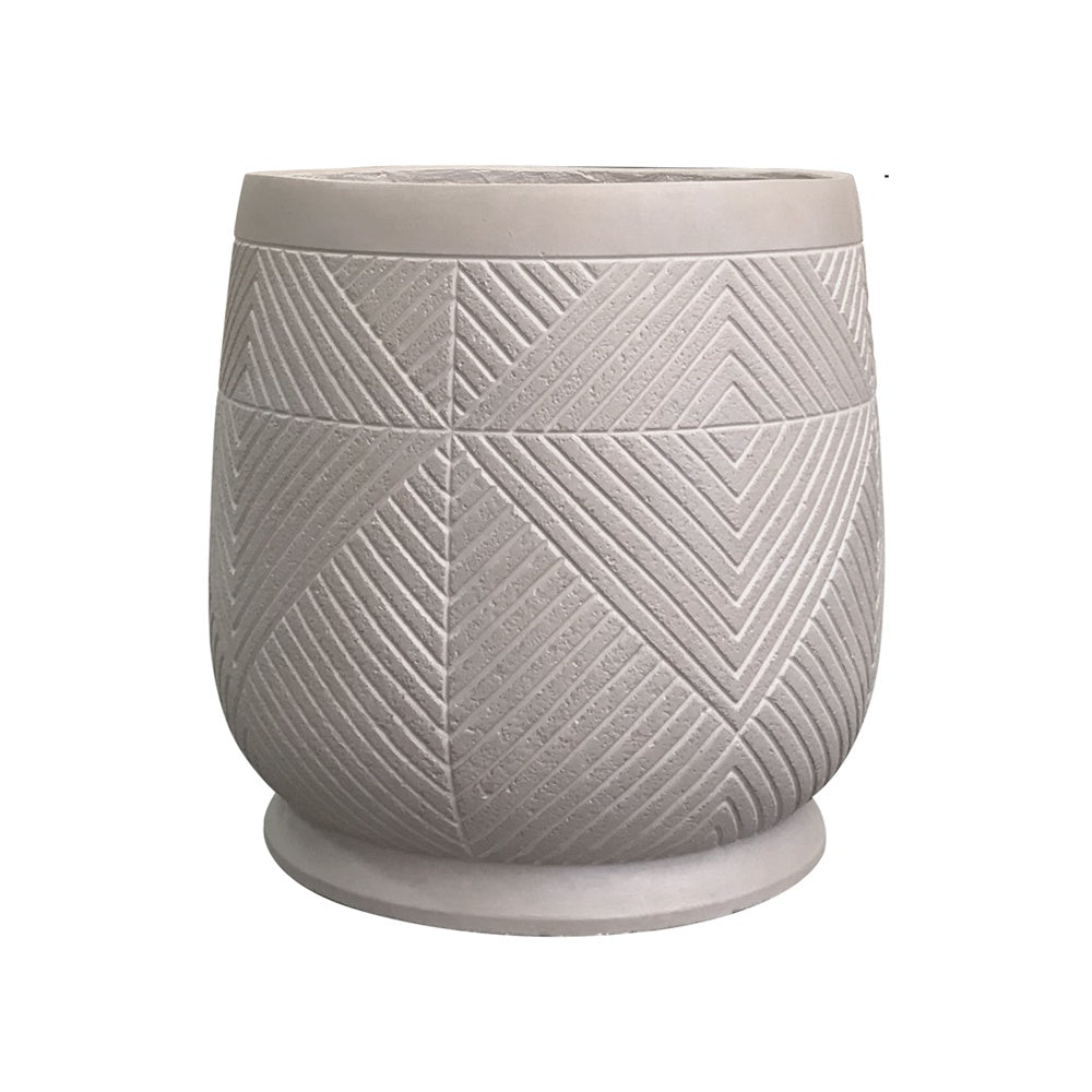Grey Fiber Clay Planter - Large JY2020-38L-GR - On Sale