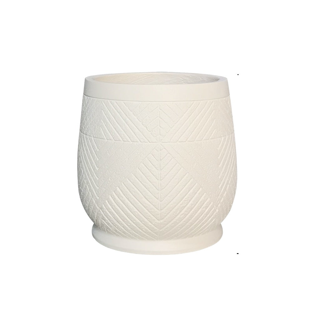 Light Beige Fiber Clay Planter - Small JY2020-38S-BG - On Sale