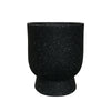 Black Fiber Clay Planter with White Specks - Small JY2020-46M-BLK