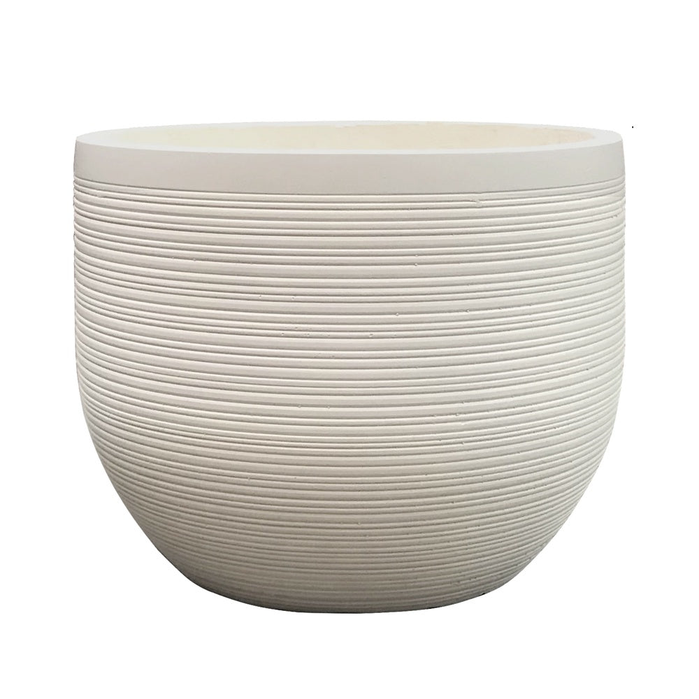 Light Beige Fiber Clay Planter - Medium JY2020-52L-BG - On Sale