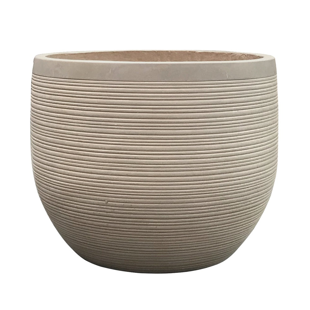 Deep Beige Fiber Clay Planter - Medium JY2020-52L-DB - On Sale