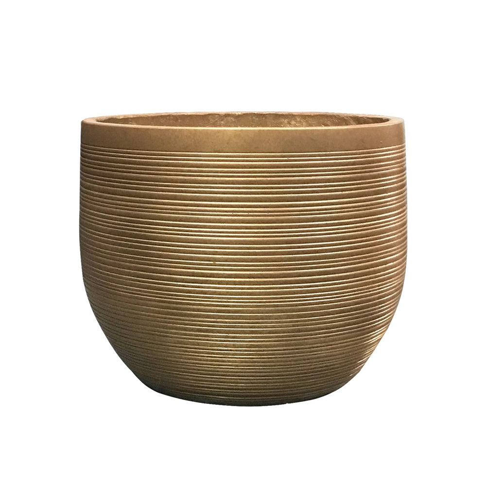 Gold Fiber Clay Planter - Small JY2020-52M-GD - On Sale