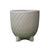 Light Lime Granite Look Fiber Clay Planter - Medium JY2020-7M الغراس