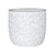 White & Grey Two-Tone Fiber Clay Planter - Large JY2020-8L-W الغراس