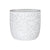White & Grey Two-Tone Fiber Clay Planter - Medium JY2020-8M-W الغراس