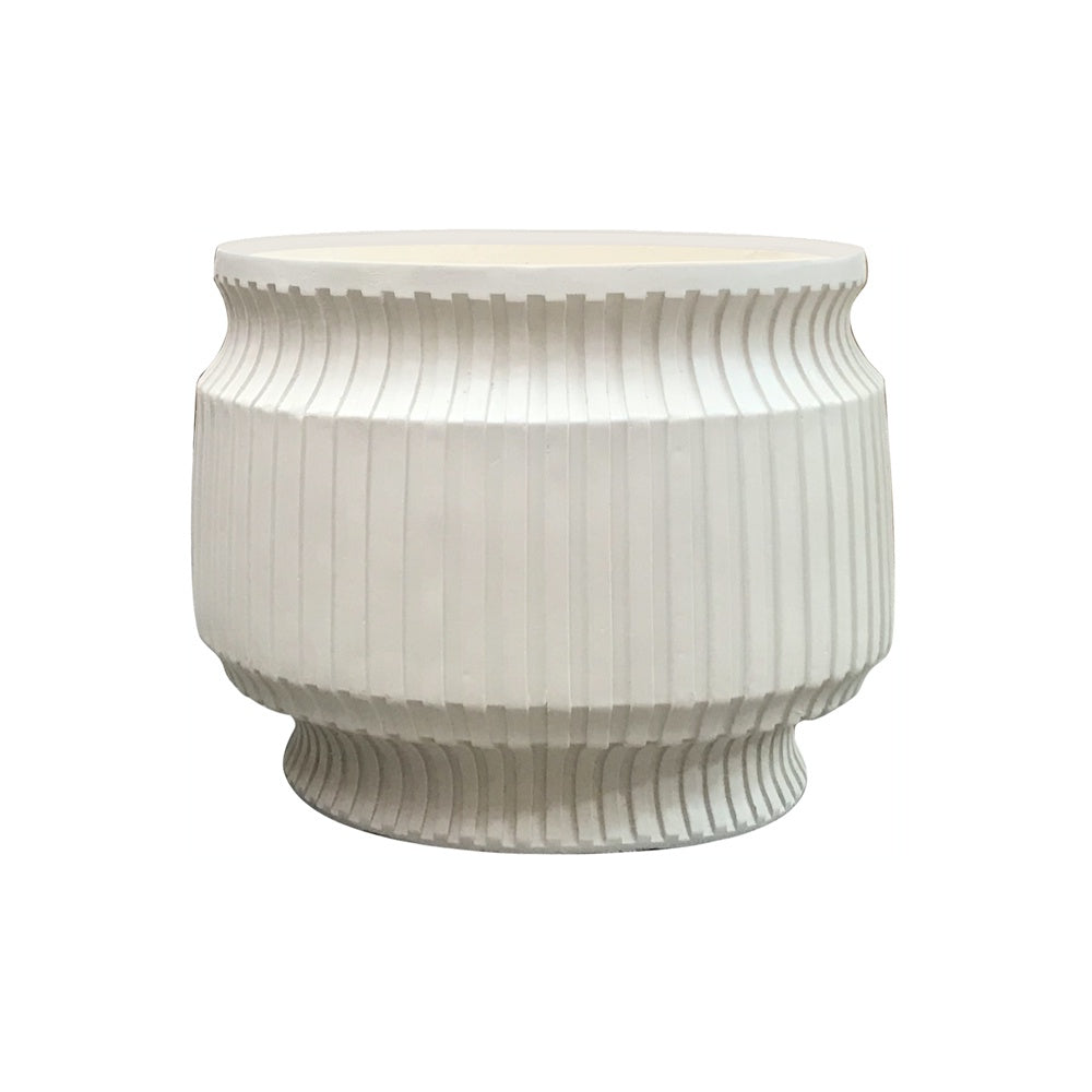 Light Beige Fiber Clay Planter - Large JY2021-31L-BG - On Sale