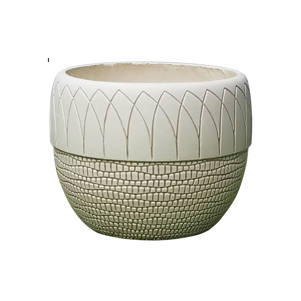 Beige Fiber Clay Planter - Medium JY2021-42M - On Sale