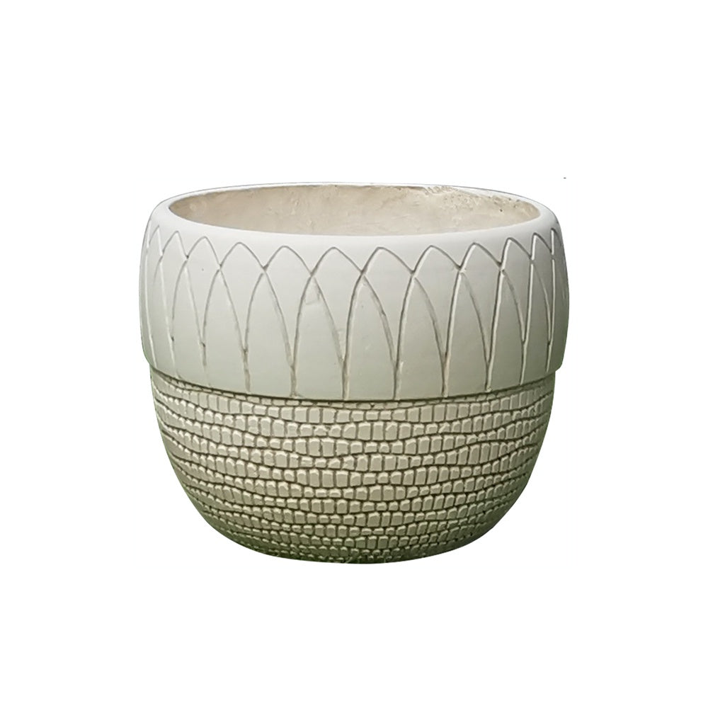 Beige Fiber Clay Planter - Small JY2021-42S - On Sale