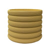 Ochre Ribbed Fibre Clay Planter - Large JY2021-50L-O