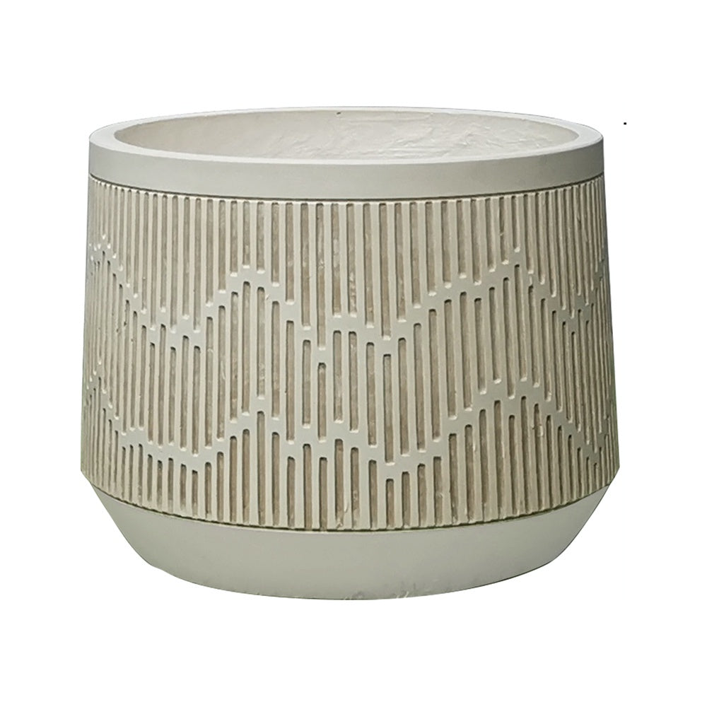 Beige Fiber Clay Planter - Large JY2021-51L - On Sale