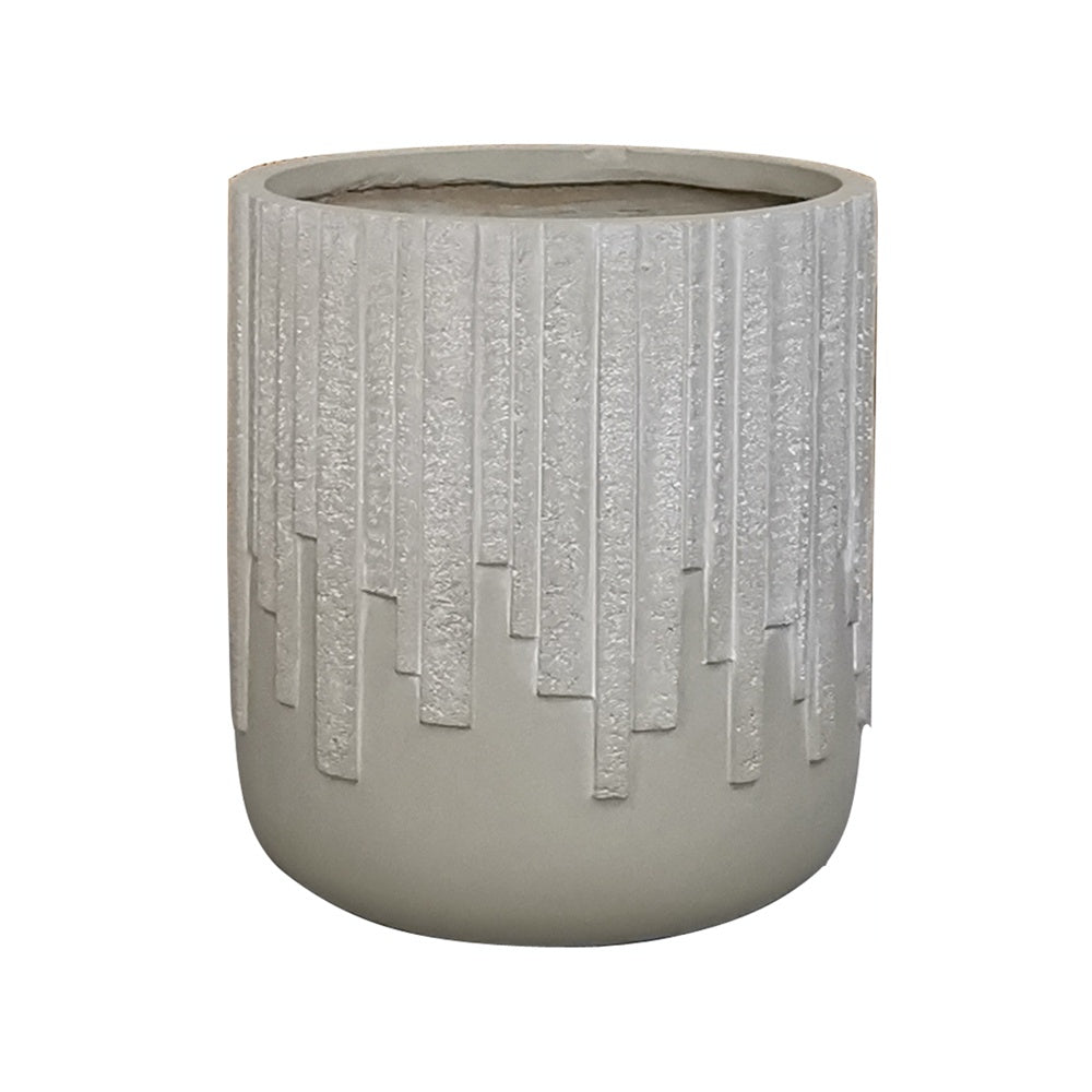 Light Concrete Finish Fiber Clay Planter - Large JY2037-L - On Sale