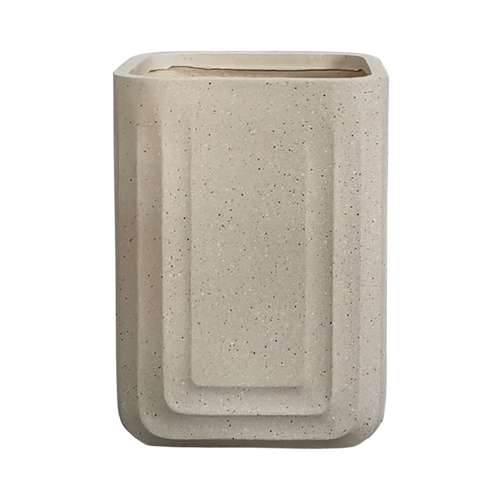 Beige Fiber Clay Planter - Large JY2046-1 - On Sale