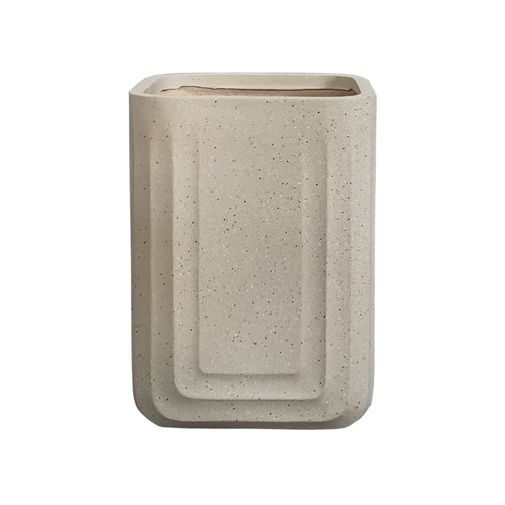 Beige Fiber Clay Planter - Medium JY2046-2 الغراس