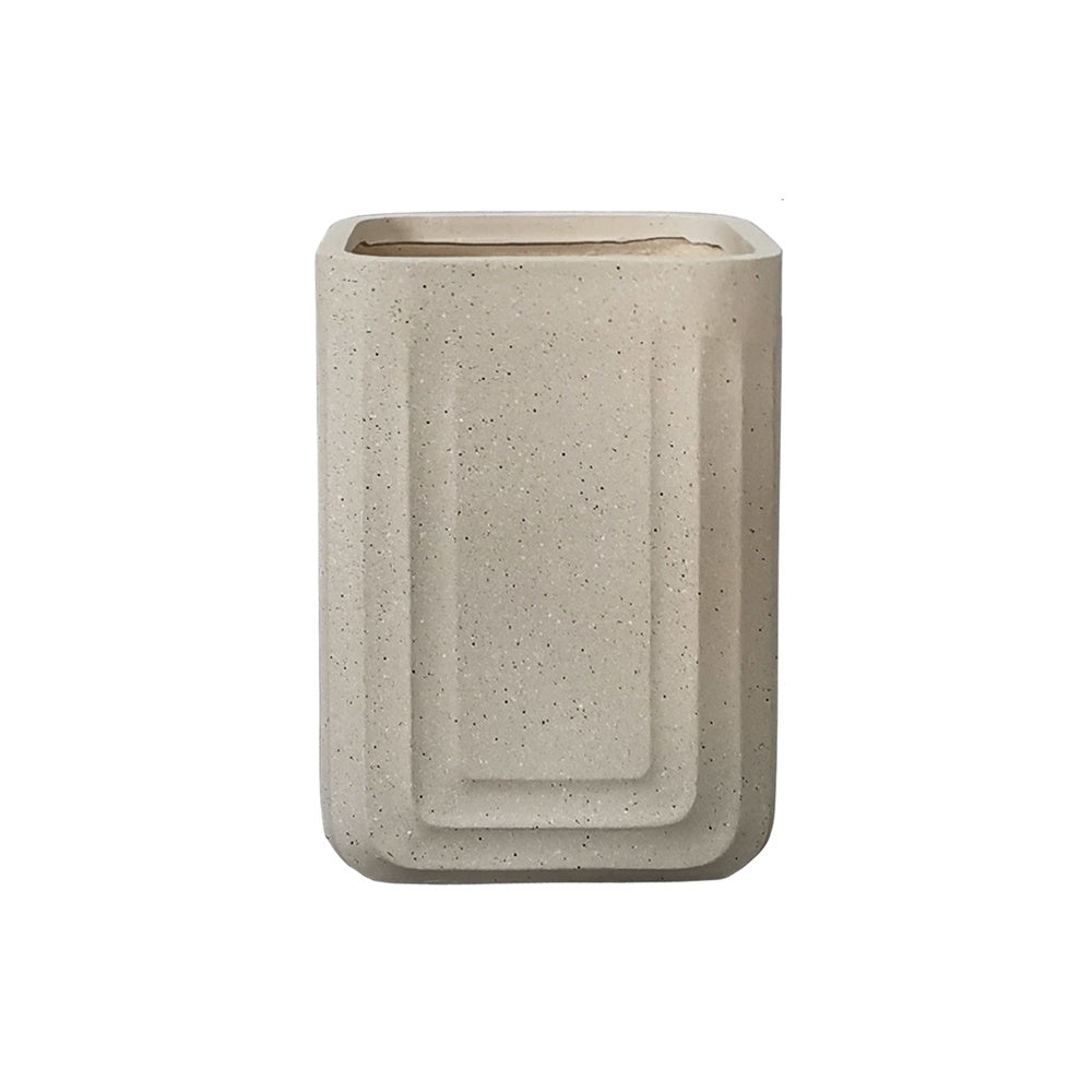 Beige Fiber Clay Planter - Small JY2046-3 الغراس