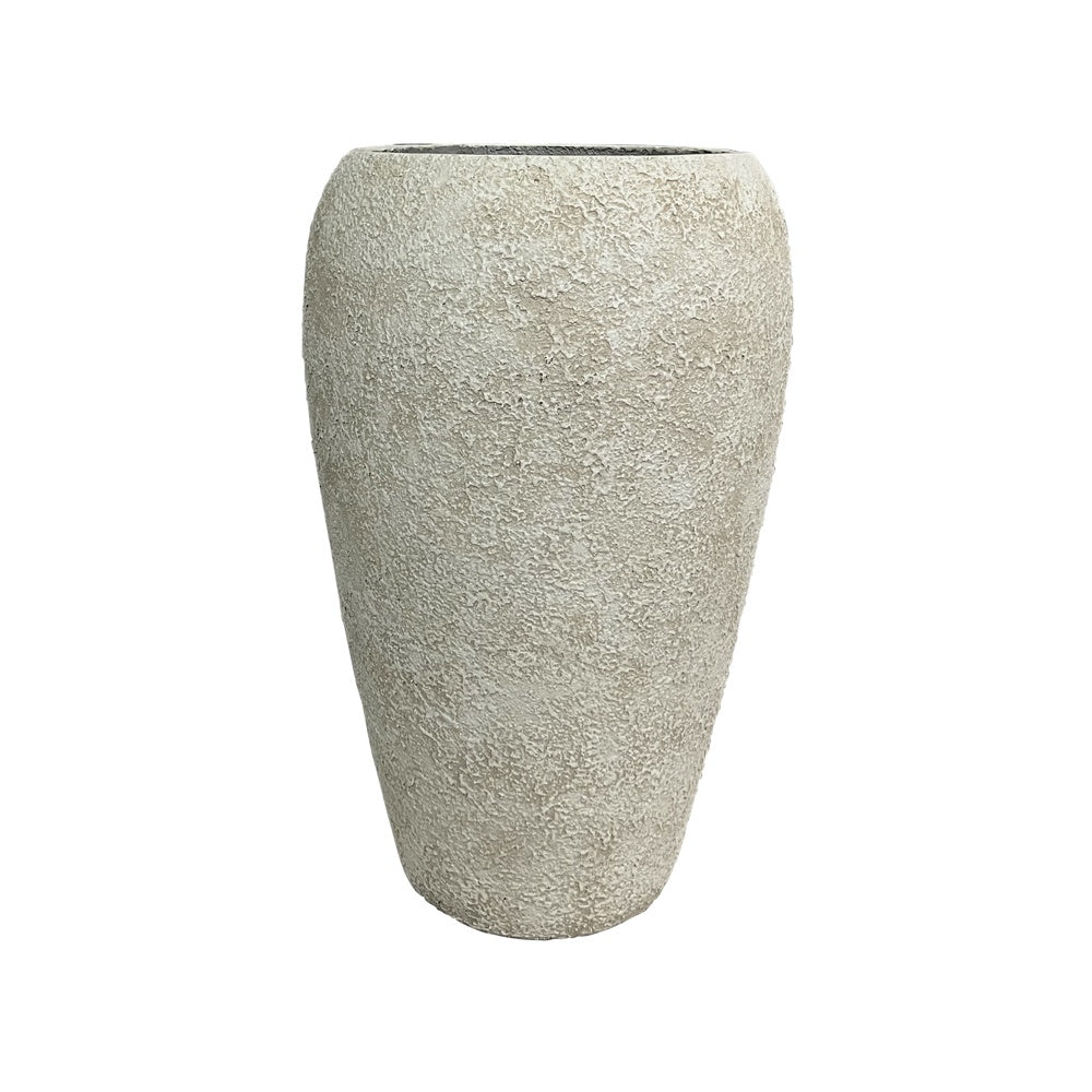 Antique White Cement Planter JY224-2 - On Sale