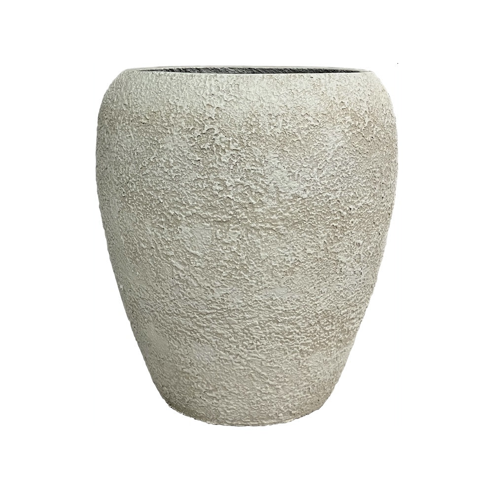 Antique White Cement Planter JY224-3 - On Sale