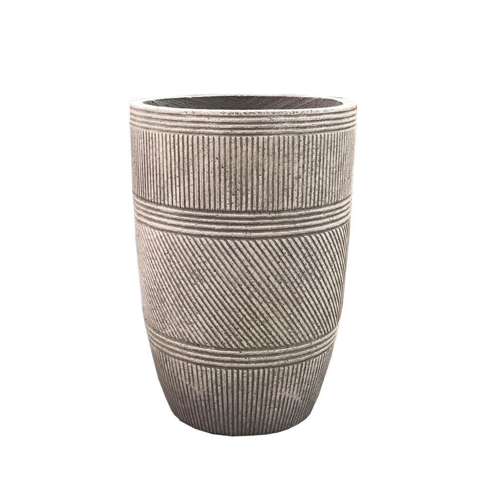 Brown Cement Planter - Medium JY237B - On Sale