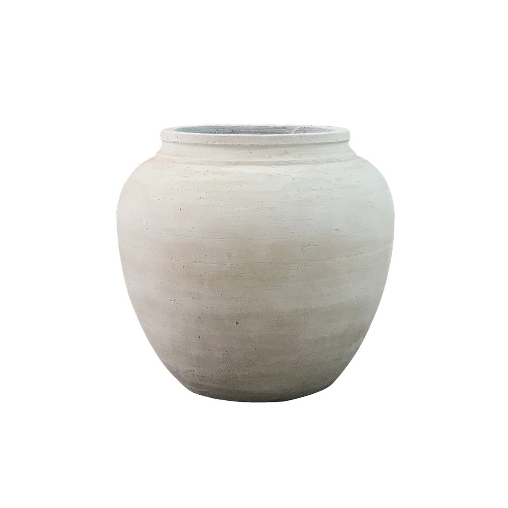 Antique Beige Cement Planter - Medium JY274-2  - On Sale