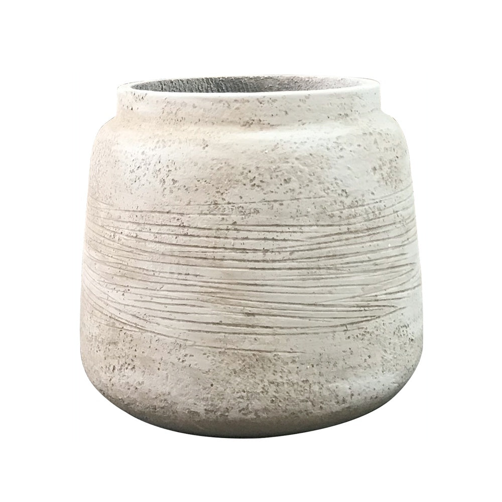 Antique Beige Cement Planter - Large JY277-2 - On Sale