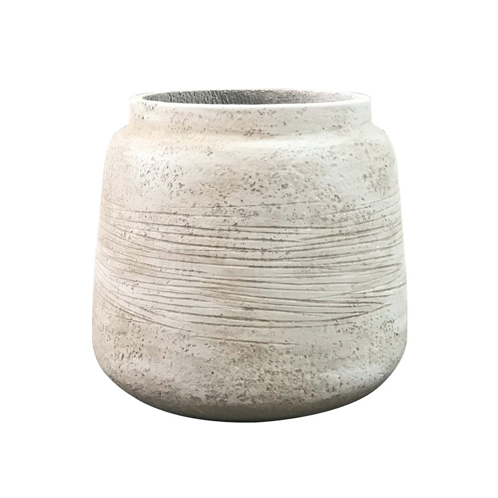 Antique Beige Cement Planter - Medium JY277-3 - On Sale