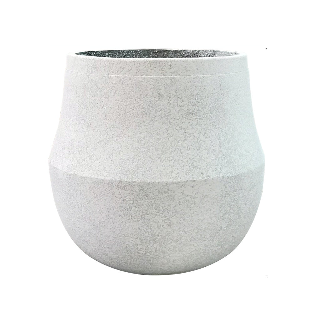 Antique White Cement Planter - Large JY278-1 - On Sale