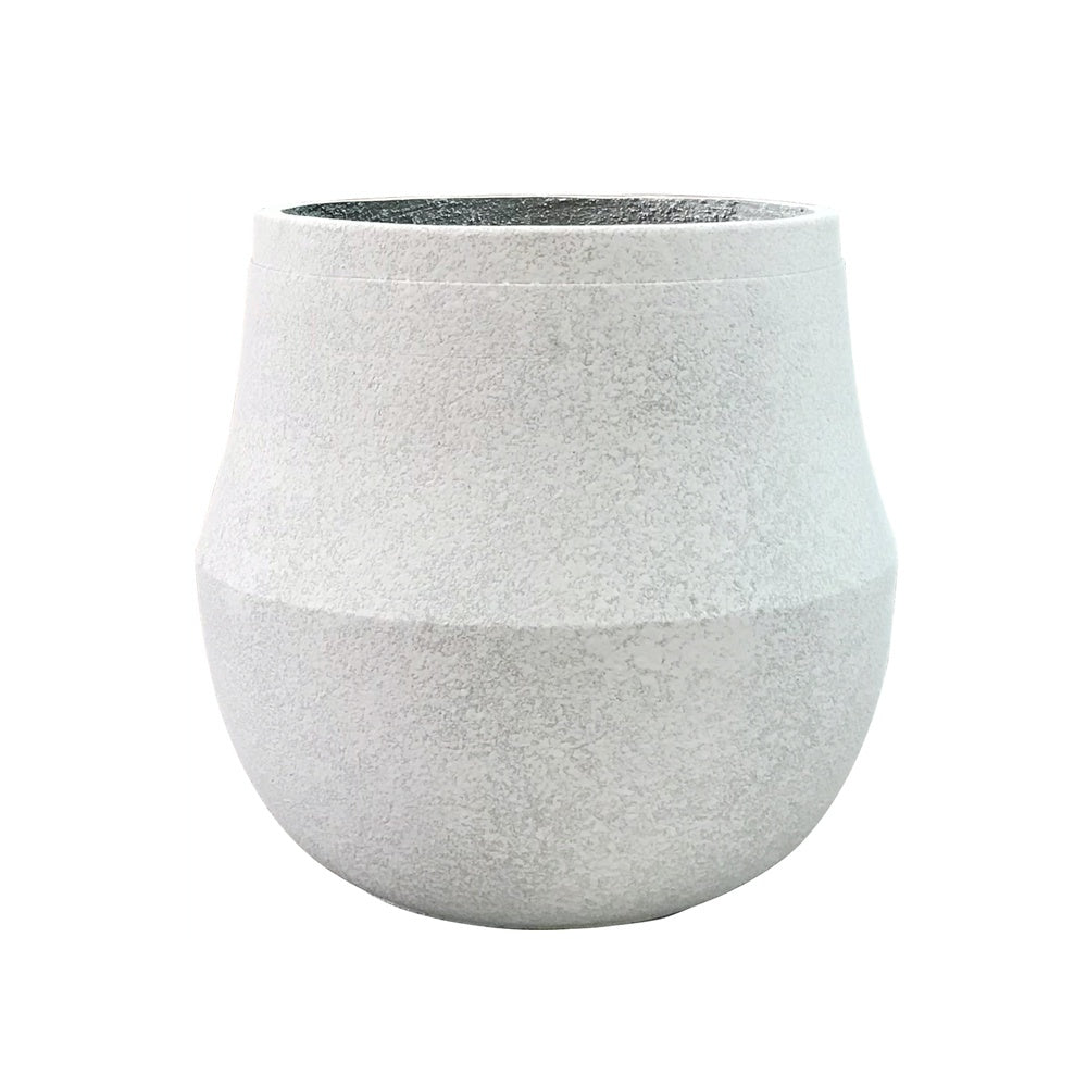 Antique White Cement Planter - Medium JY278-2 - On Sale