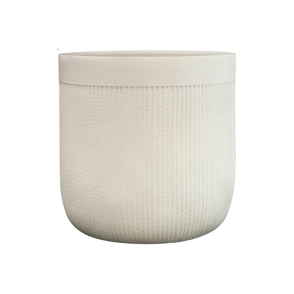 Light Beige Fiber Clay Planter - Large JY33173-L-BG - On Sale