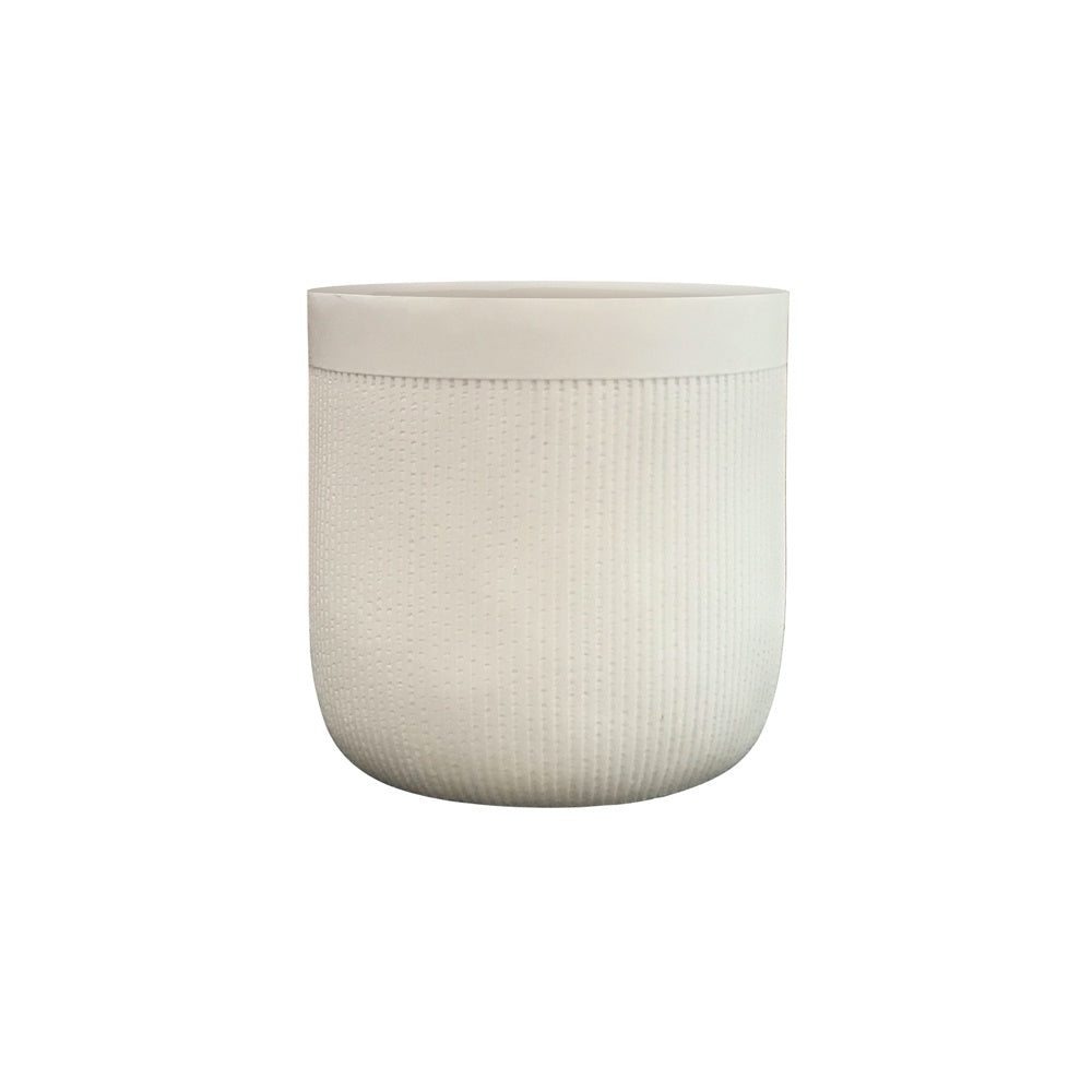 Light Beige Fiber Clay Planter - Small JY33173-S-BG - On Sale