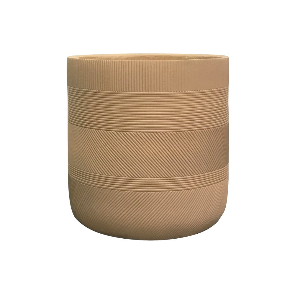 Brown Fiber Clay Planter - Large JY33175-L-BR - On Sale