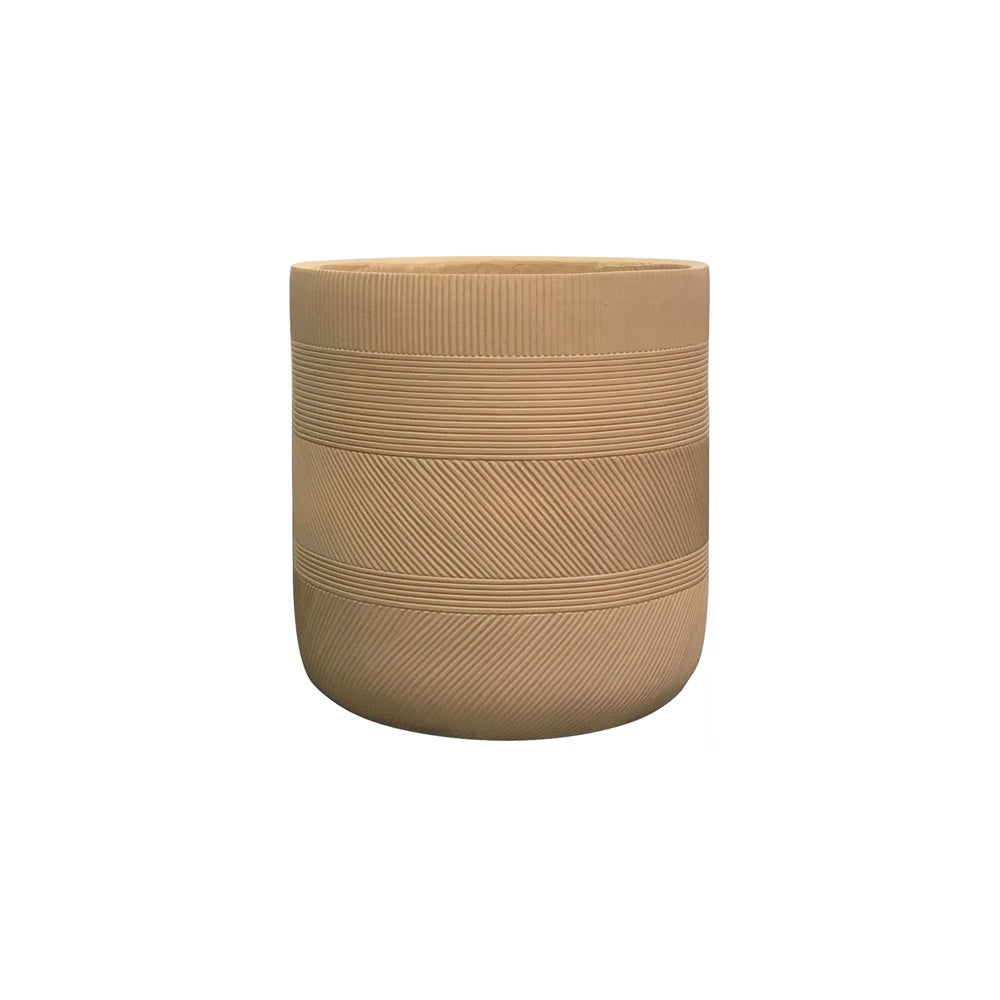 Brown Fiber Clay Planter - Medium JY33175-M-BR - On Sale