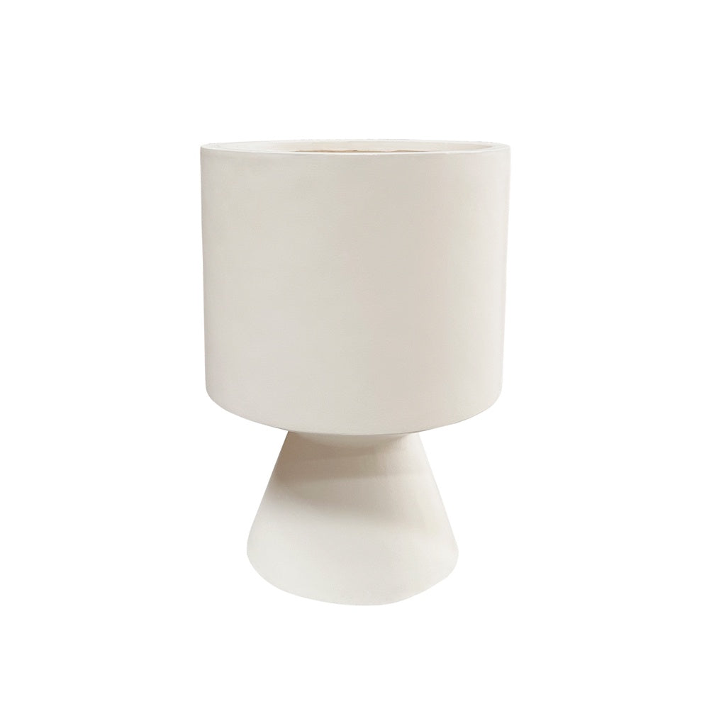 Light Beige Fiber Clay Pedestal Planter - Medium JY9011-M-BG - On Sale