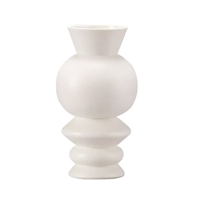 White Ceramic Vase - Large LCY2202