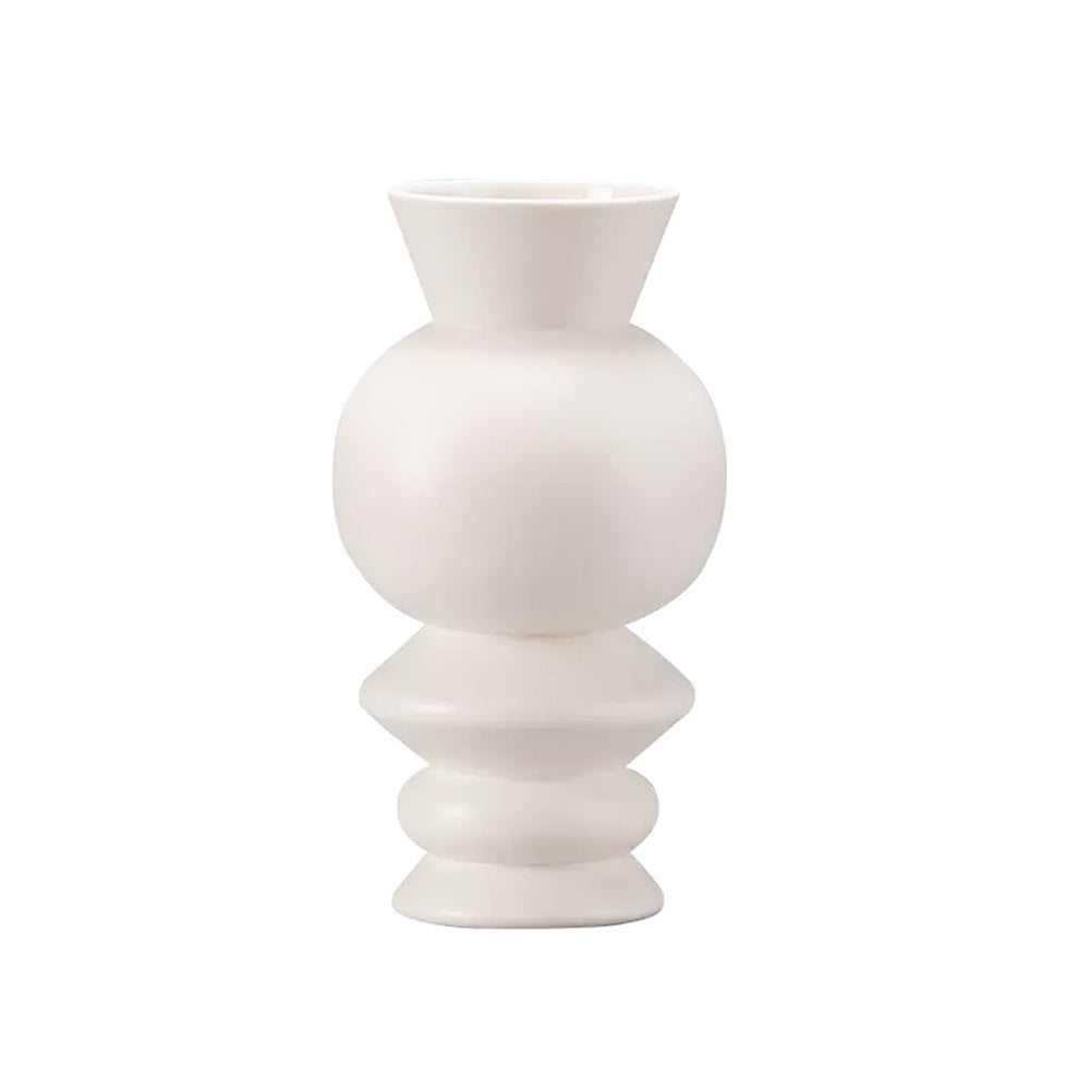 White Ceramic Vase - Medium LCY2203