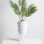 White Twisted Ceramic Vase LT705-W مزهرية