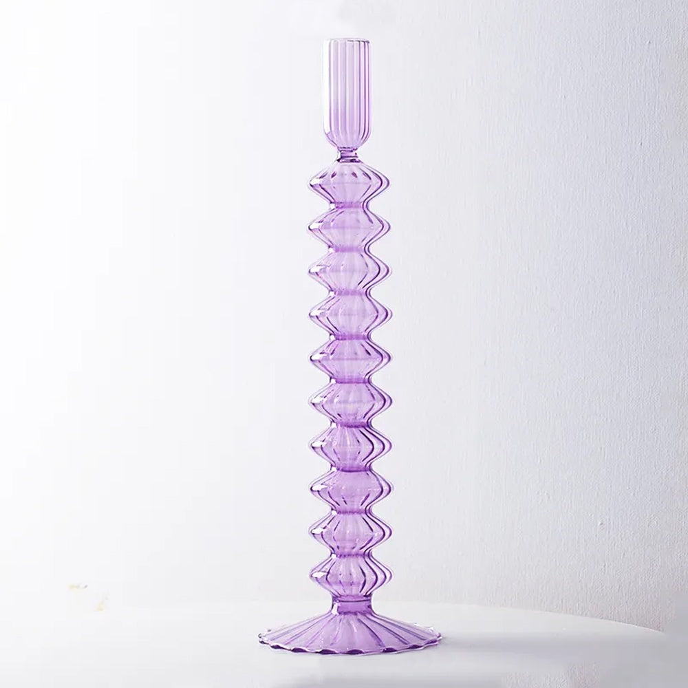 Lilac Glass Candleholder LT733-PR