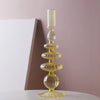 Yellow Glass Candleholder LT733-YW