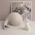 White Ceramic Organic Shaped Bud Vase LT737-W