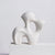 White Ceramic Abstract Sculpture LT760-B
