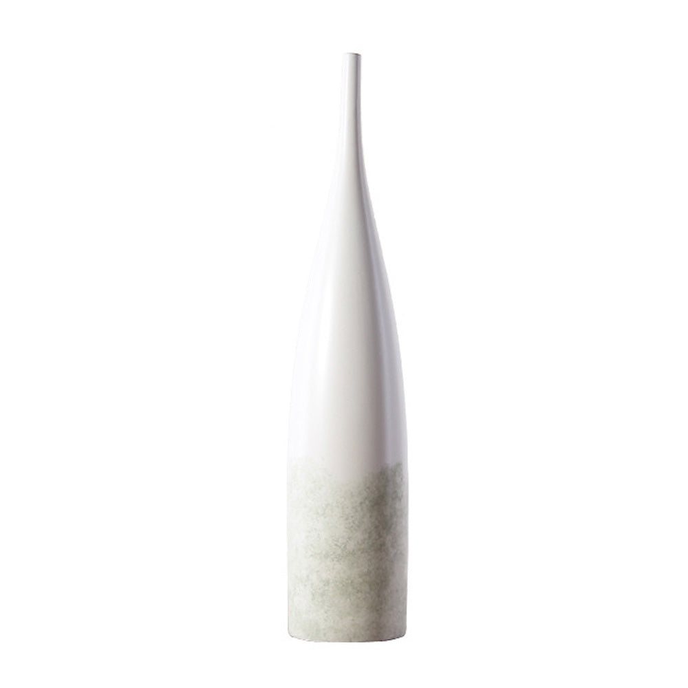 White & Sage Ceramic Vase - A LT768-A