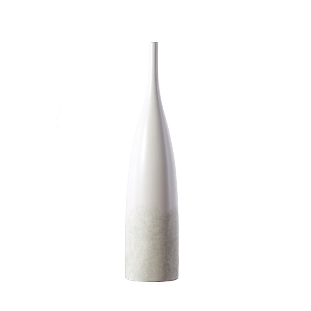 White & Sage Ceramic Vase - B LT768-B