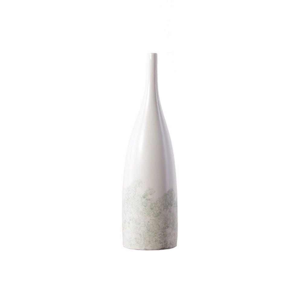 White & Sage Ceramic Vase - D LT768-D