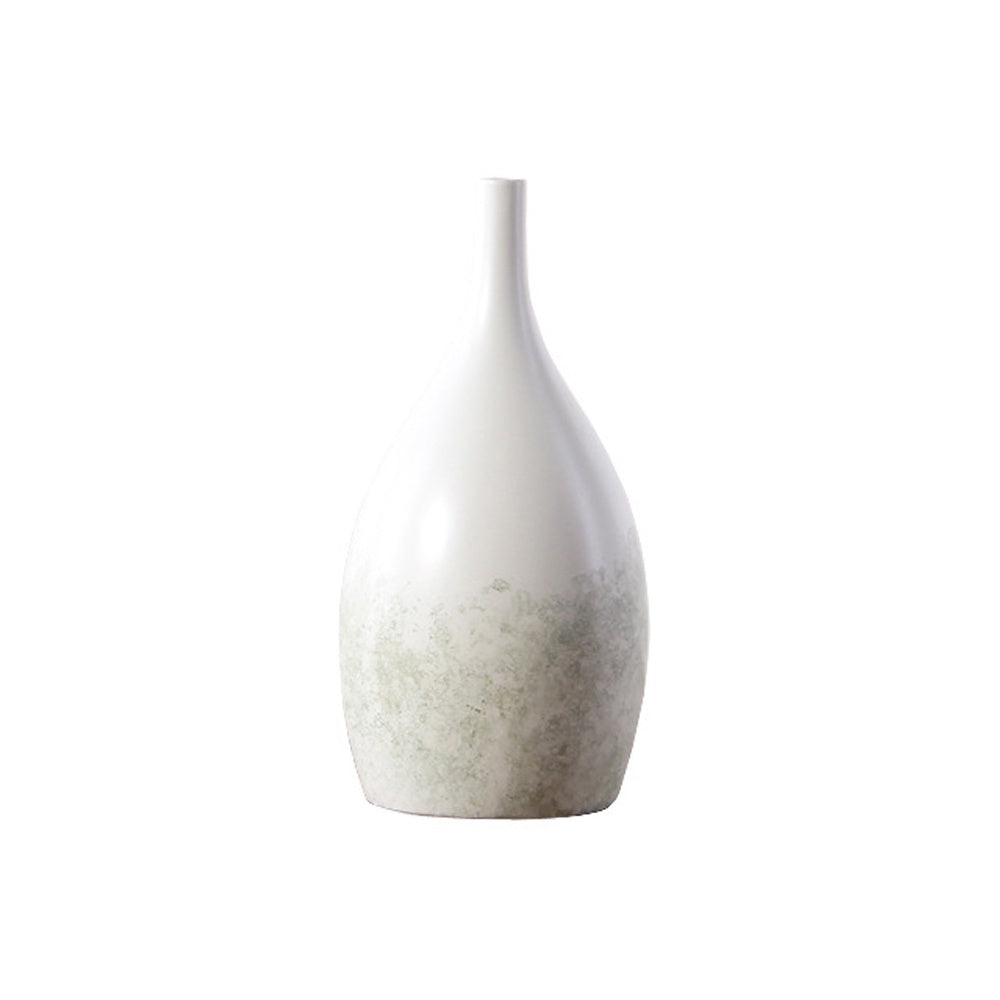 White & Sage Ceramic Vase - F LT768-F
