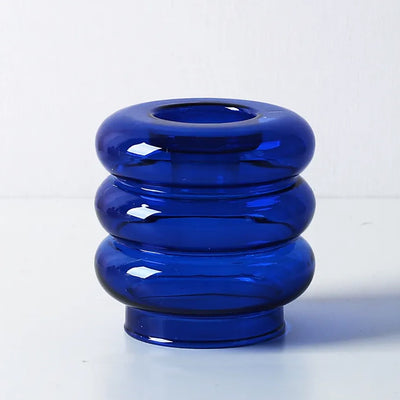 Blue Glass Candleholder LT808-B