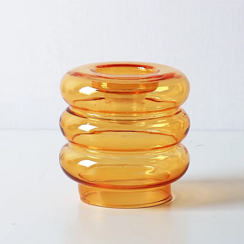 Orange Glass Candleholder LT808-O