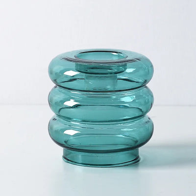 Teal Glass Candleholder LT808-T