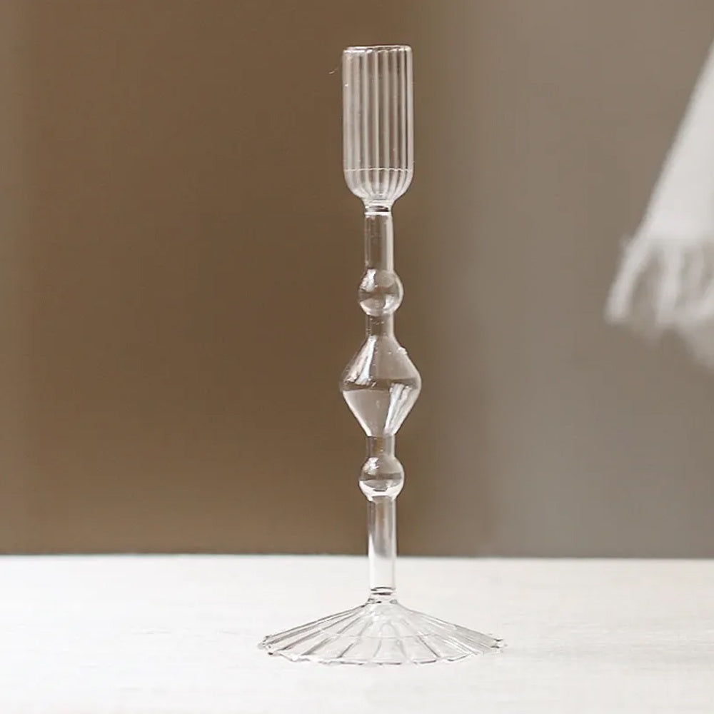 Amber Glass Candleholder LT823-G