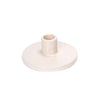 White Ceramic Speckled Candleholder LT834-A