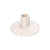 White Ceramic Speckled Candleholder LT834-D